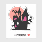 Spooky Cute House Sticker – Soft Ghost Vibes シール (シート)
