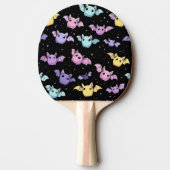Spooky Cute Pastel Bats – Kawaii Gothic Style 卓球ラケット (裏面)