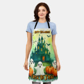 Spooky Cute Popular Halloween Collection エプロン (着用した状態)