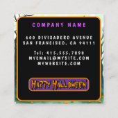 Spooky Cute Popular Halloween Collection スクエア名刺 (裏面)