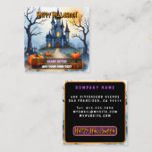 Spooky Cute Trendy Halloween Collection スクエア名刺 (正面/裏面)