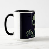  Spooky Cute Zombie Halloween Mug - Fun & Creepy D マグカップ (左)