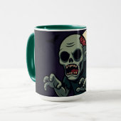 Spooky Cute Zombie Halloween Mug - Fun & Creepy D マグカップ (正面左)