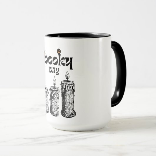 Spooky Day Happy Halloween マグカップ (正面右)