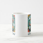 Spooky Dino Rider – Skeleton on Mummy T-Rex コーヒーマグカップ (中央)