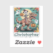 Spooky Dino Rider – Skeleton on Mummy T-Rex  シール (シート)