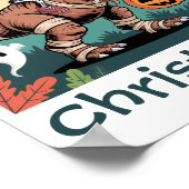 Spooky Dino Rider – Skeleton on Mummy T-Rex ポスター (角)