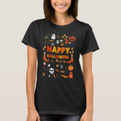 Spooky Doodles Halloween Costume Autumn Pumpkin Ch Tシャツ (正面)
