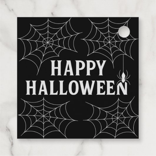 Spooky Drinks Happy Halloween Spiderwebs Haunted  フェイバータグ (裏面)