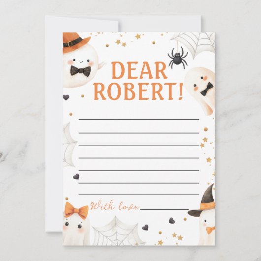 Spooky First Birthday Time Capsule 招待状 (正面)