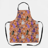 Spooky floral エプロン (正面)