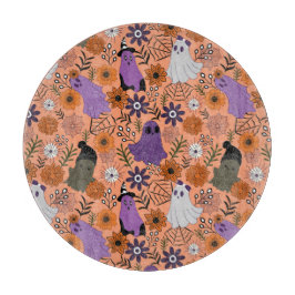 Spooky floral カッティングボード