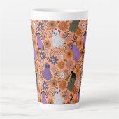 Spooky floral カフェラテマグ (正面)