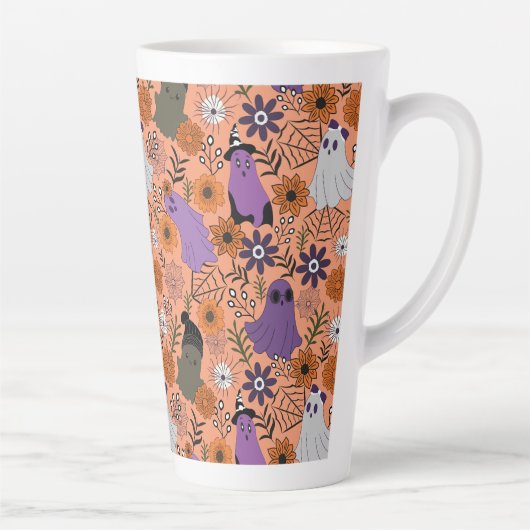 Spooky floral カフェラテマグ (右)