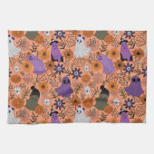 Spooky floral キッチンタオル (横)