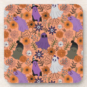 Spooky floral コースター (正面)