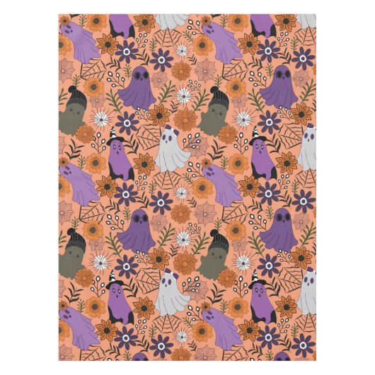 Spooky floral テーブルクロス (正面)