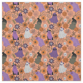 Spooky floral ファブリック