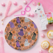 Spooky floral ペーパープレート (パーティー)