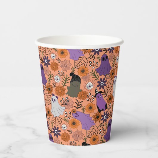 Spooky floral 紙コップ (裏面)