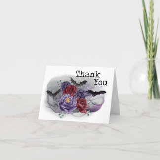 Spooky Floral Thank You Card  サンキューカード