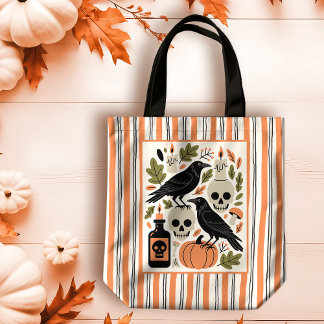 Spooky Folk Art Festive Halloween トートバッグ