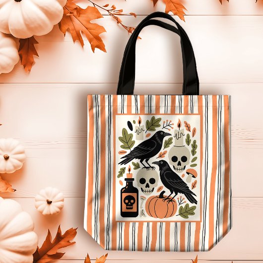 Spooky Folk Art Festive Halloween トートバッグ