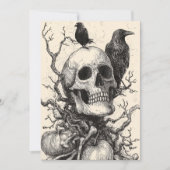 Spooky Forest Halloween 招待状 (正面)