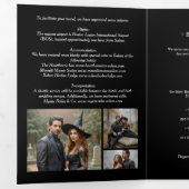 Spooky Forest Haunted Castle Wedding 6-Photo 三つ折り招待状 (内部最初)