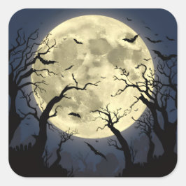 Spooky Full Moon スクエアシール