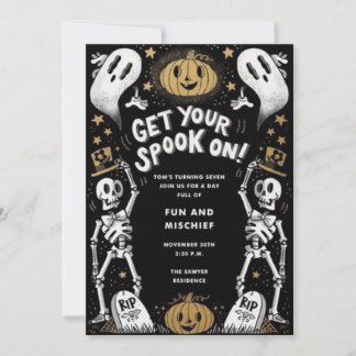 Spooky Fun Halloween Bash Invitation 招待状