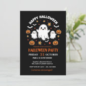 Spooky Fun Halloween Costume Party Invitation 招待状 (スタンド正面)