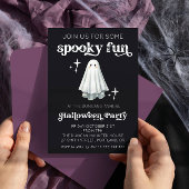 Spooky Fun Retro Ghost Halloween Invitation 招待状