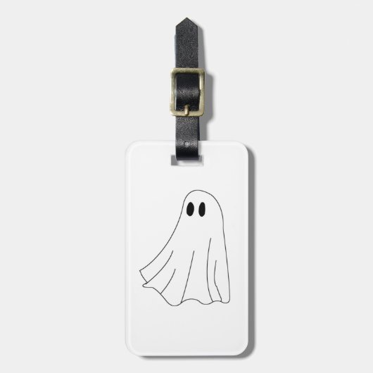 Spooky Ghost ラゲッジタグ (正面縦)