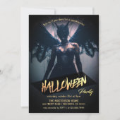 Spooky Ghost Adult Halloween Party 招待状 (正面)