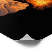 Spooky Ghost Campfire Night Forest Art - Halloween ポスター (角)