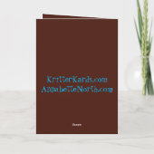 Spooky Ghost Cat Halloween greeting Card カード (裏面)