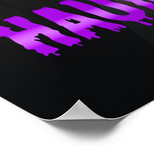 Spooky Ghost Dark Hallway Haunted House Welcome ポスター (角)