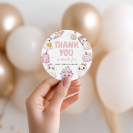 Spooky Ghost First Birthday Thank You フェイバータグ