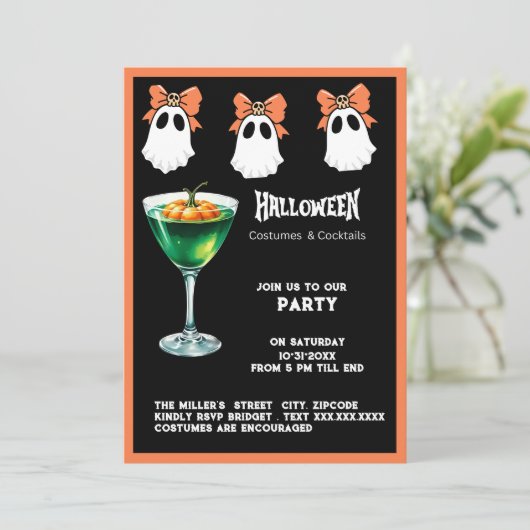 Spooky ghost & Halloween Costumes and Cocktails (スタンド正面)