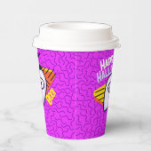 Spooky Ghost Halloween Cups - purple 紙コップ (右)