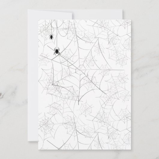  Spooky Ghost halloween party 招待状 (裏面)