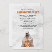 Spooky Ghost Jack O’Lantern Halloween Party 招待状 (正面)