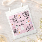 Spooky Ghost Pink Halloween フェイバーバッグ (クリップ留めされた状態)