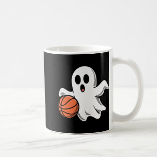 Spooky Ghost Playing Basketball Retro Halloween Co コーヒーマグカップ