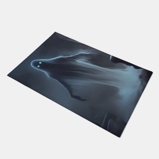 Spooky Ghost Welcome Doormat ドアマット (アングル)