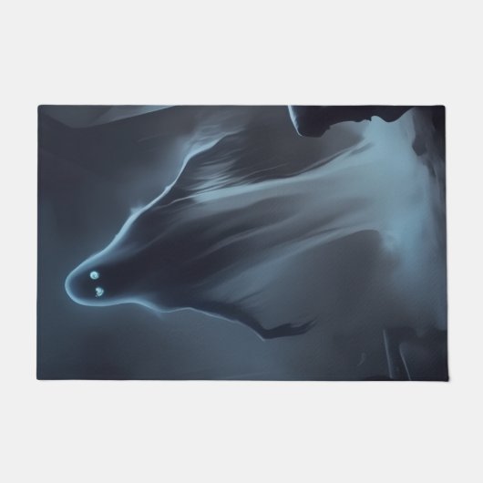 Spooky Ghost Welcome Doormat ドアマット (正面)