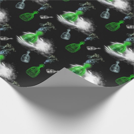 Spooky Ghostly Hands Halloween  ラッピングペーパー (角)