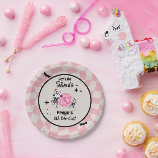 Spooky Ghoul Halloween Any Age Birthday ペーパープレート (パーティー)