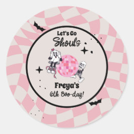 Spooky Ghoul Halloween Any Age Birthday ラウンドシール